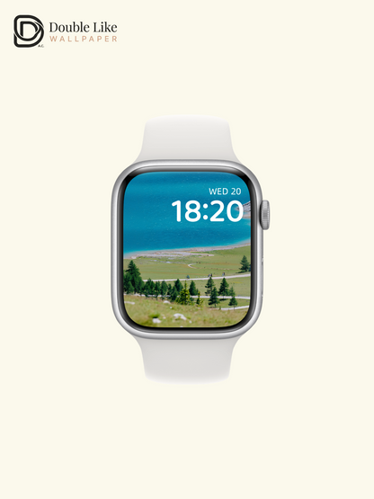 Alpine Turquoise Lake and Meadow Summer Travel Photography Wallpaper Pack [#JJ1209]