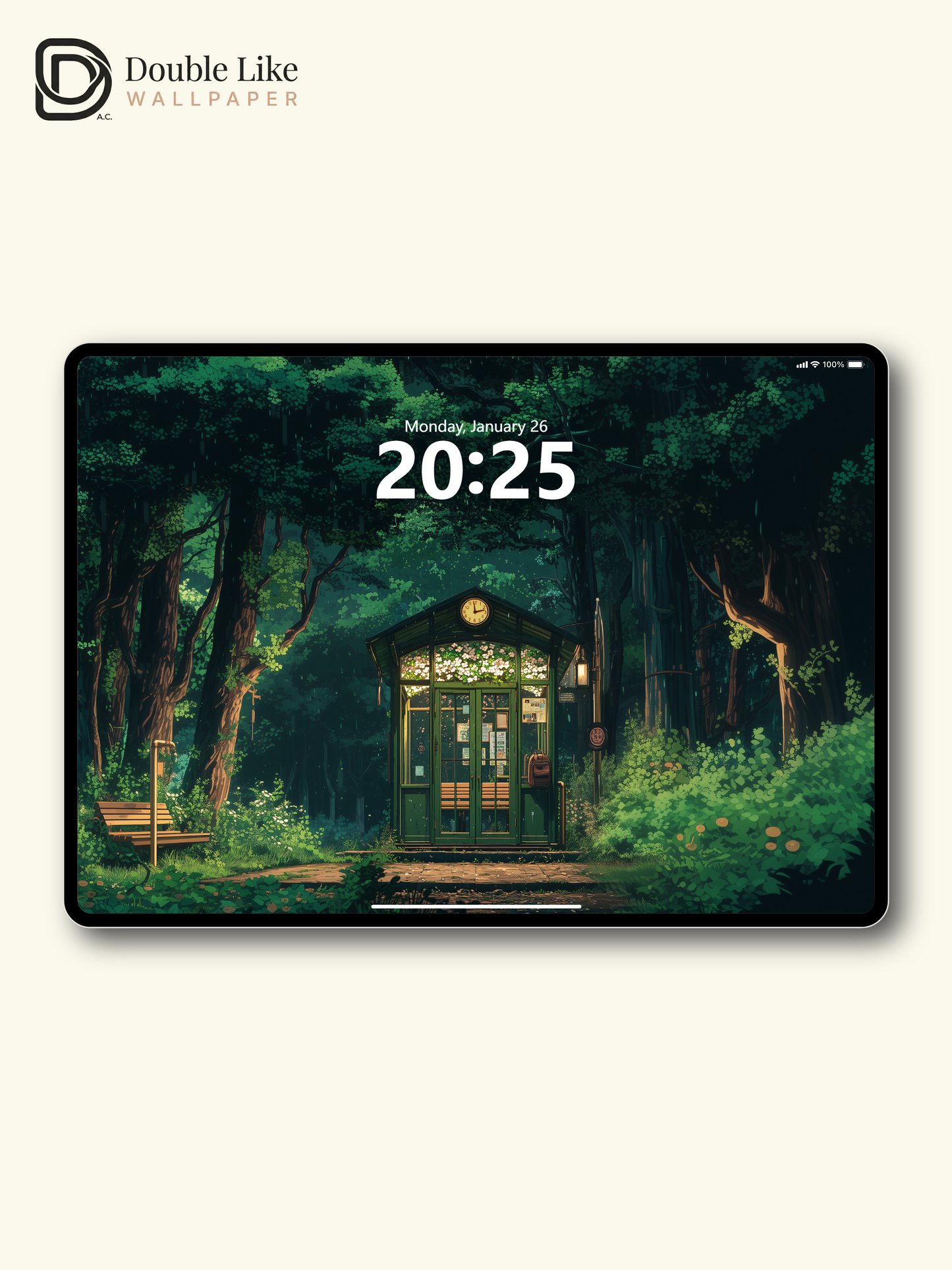 Cozy Forest Cabin Night Anime Aesthetic Wallpaper Pack [#WGF114]