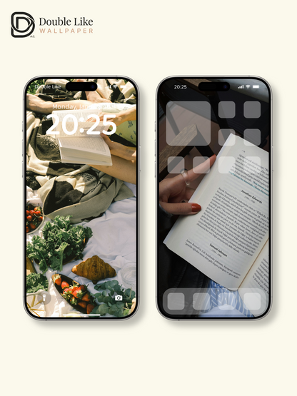 Cozy Picnic Reading Aesthetic Grassland & Book Aesthetic Wallpaper Pack [#ZMY537]
