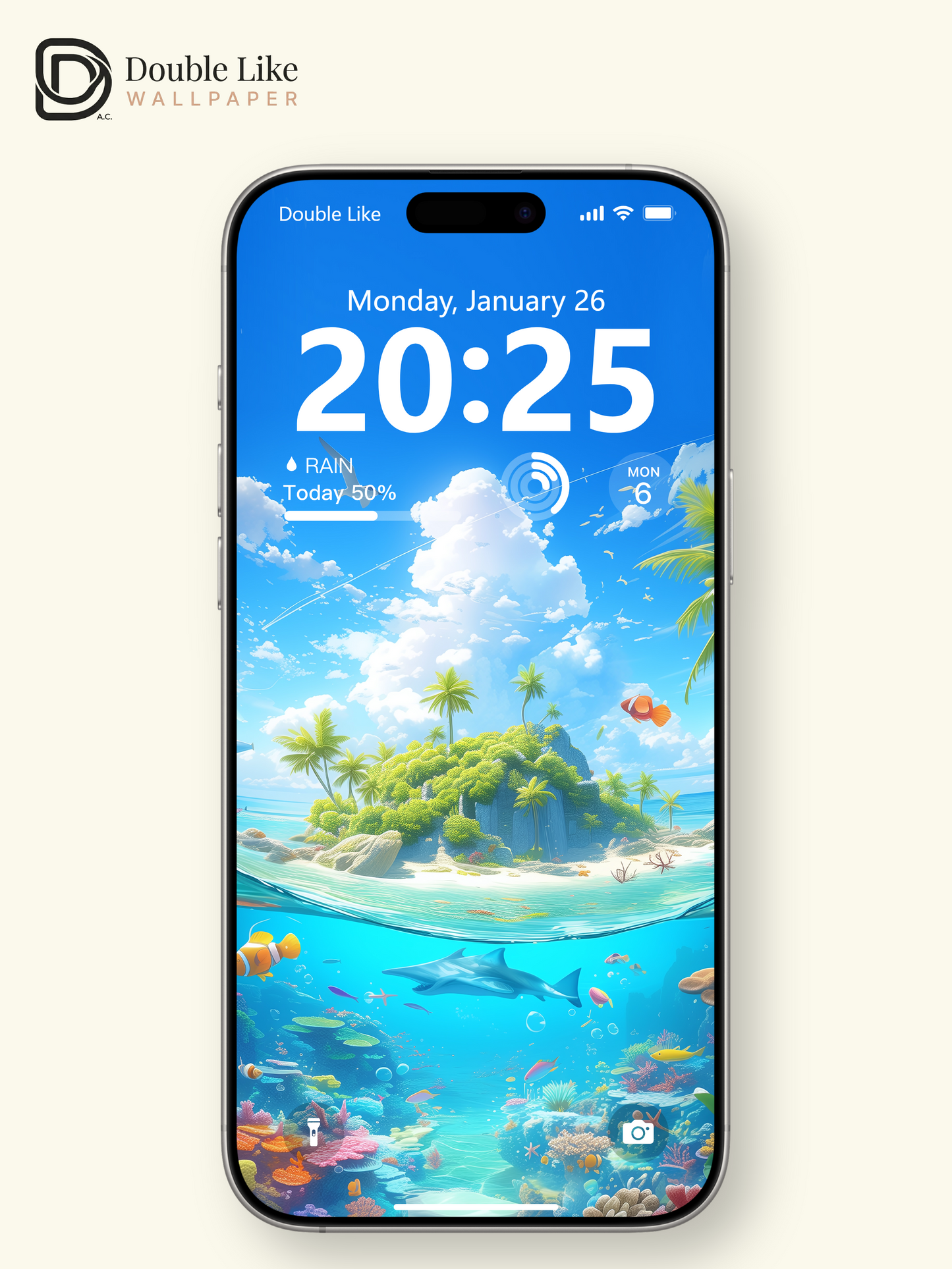 Tropical Island Ocean Coral Reef Dreamy Anime Aesthetic Wallpaper Pack [#WGF033]