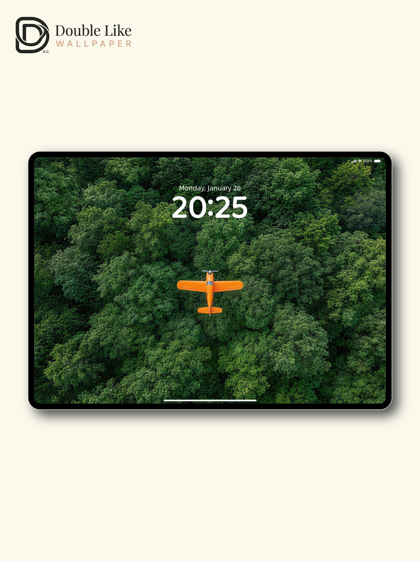 Jungle Orange Plane Inspirational Aerial Scenery Wallpaper Pack [#LFHL30313]