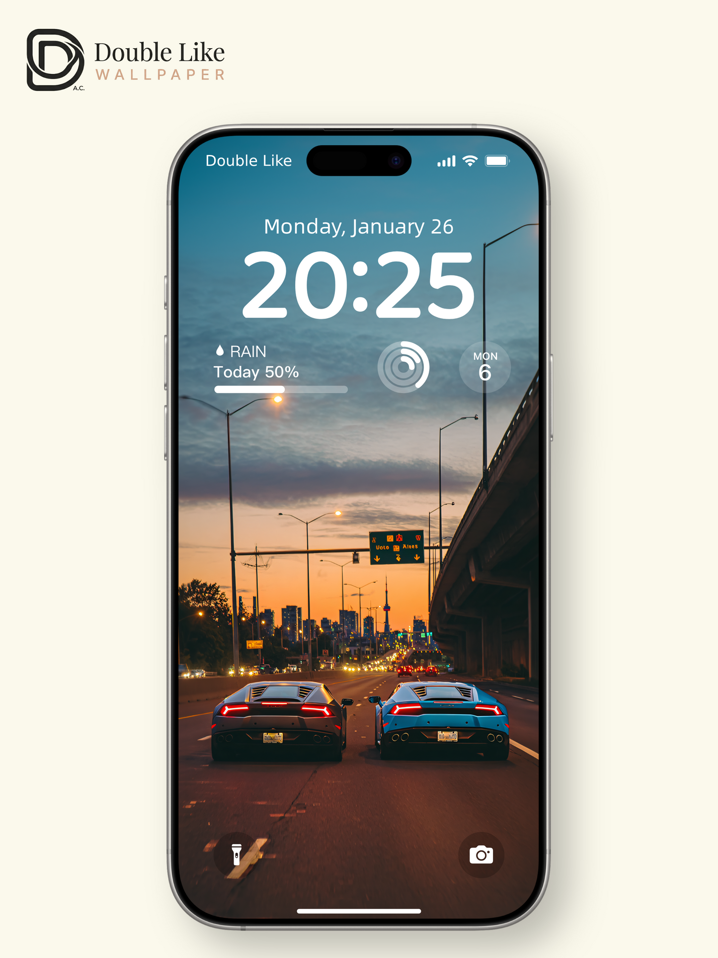 Sunset Highway Supercars City Skyline Aesthetic Wallpaper Pack [#JJ1396]