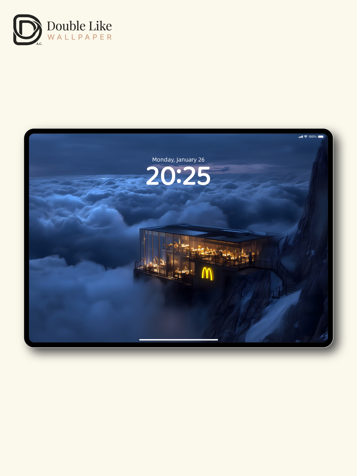 Dreamy Cloud Cafe Fantasy Aesthetic Wallpaper [#ZJYX0575]
