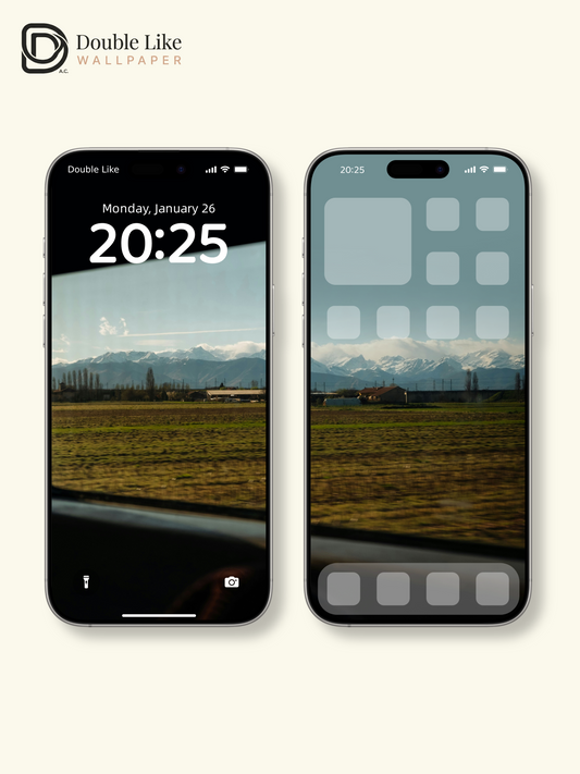 Train Window Mountain View Aesthetic Landscape Wallpaper Pack [#ZMY505]