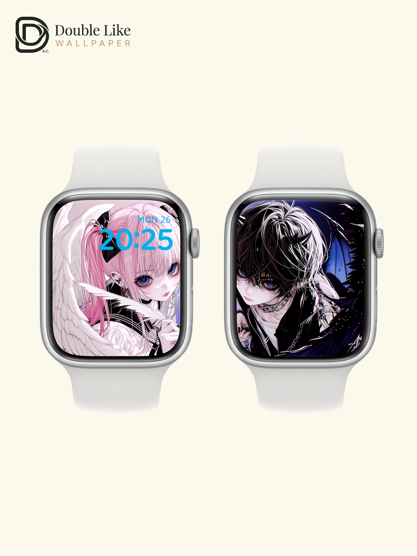 Dark Fantasy Angel & Demon Couple Wallpaper Pack [#HW1524]