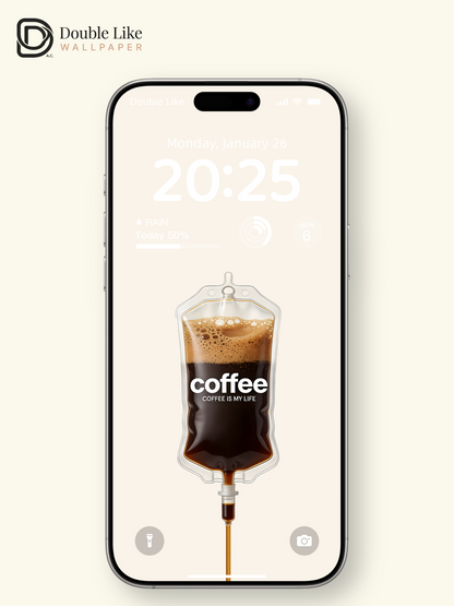 Coffee IV Bag Fun Art Happy Full Wallpaper Set [#ZMY472]