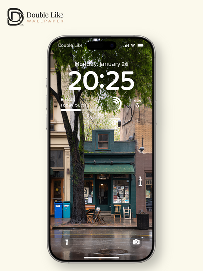 Cozy Rainy Forest Convenience Store 3D Aesthetic Wallpaper Pack [#JJ1379]