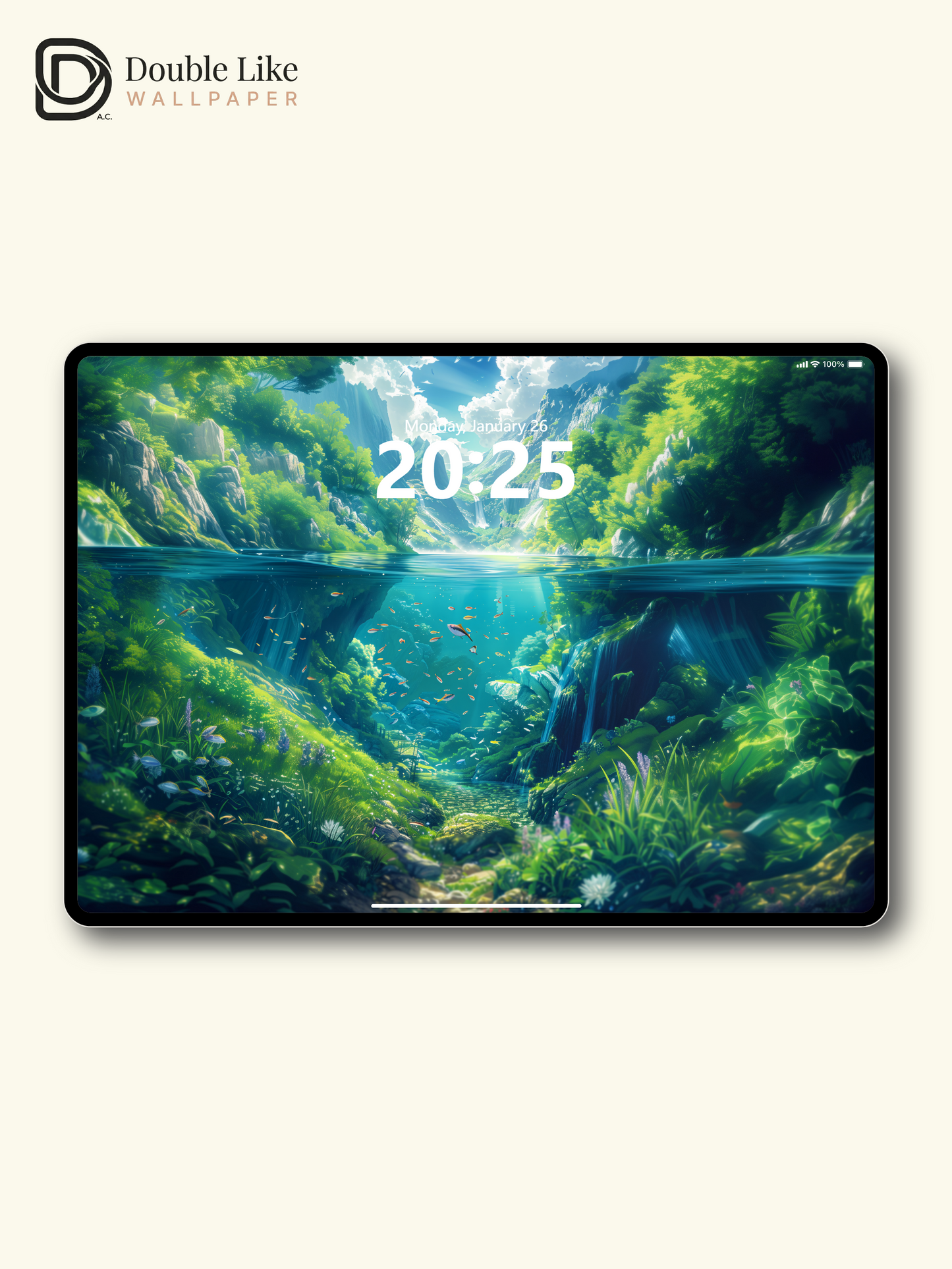 Mountain Lake Underwater Nature Anime Inspired Wallpaper Pack [#WGF048]