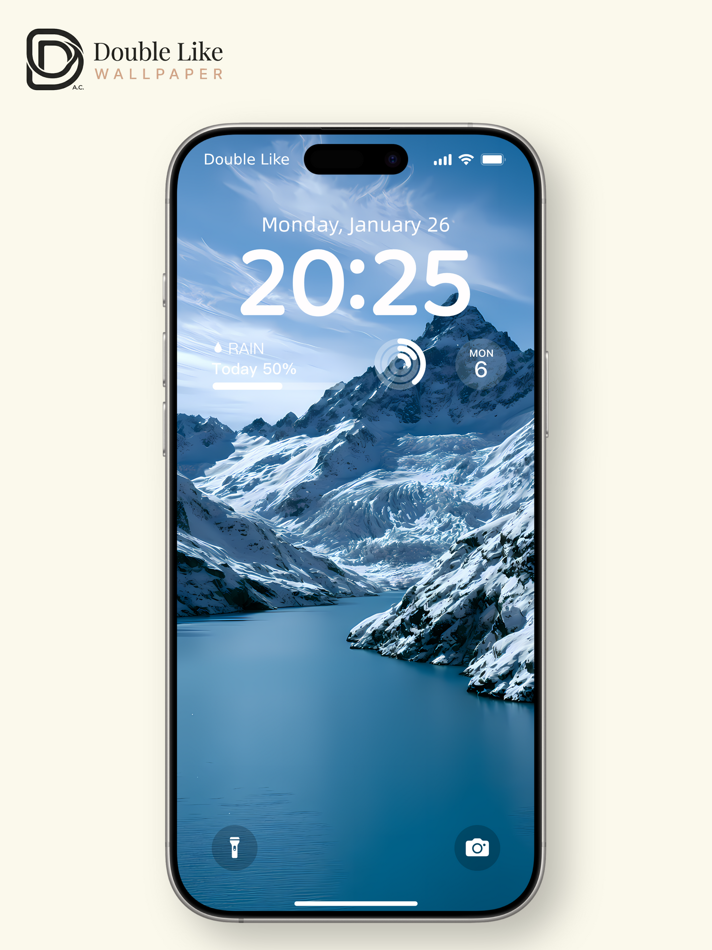 Majestic Snowy Mountains and Blue Lake Aesthetic Landscape Wallpaper Pack [#LFHL1061]