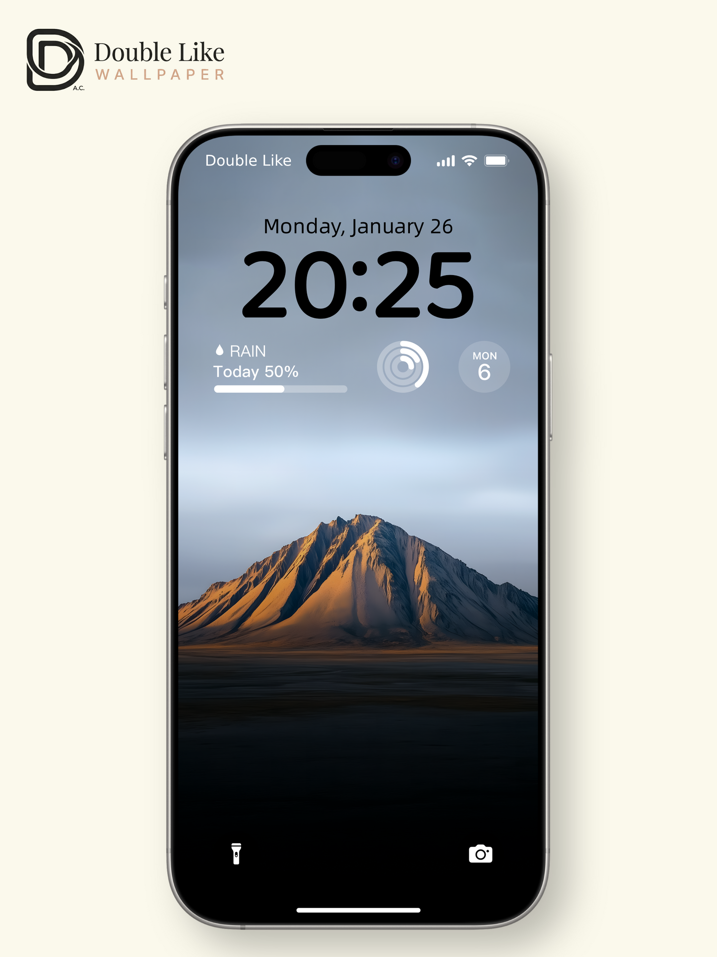 Golden Hour Mountain Peak Minimalist Aesthetic Landscape Wallpaper Pack [#ZMY053]