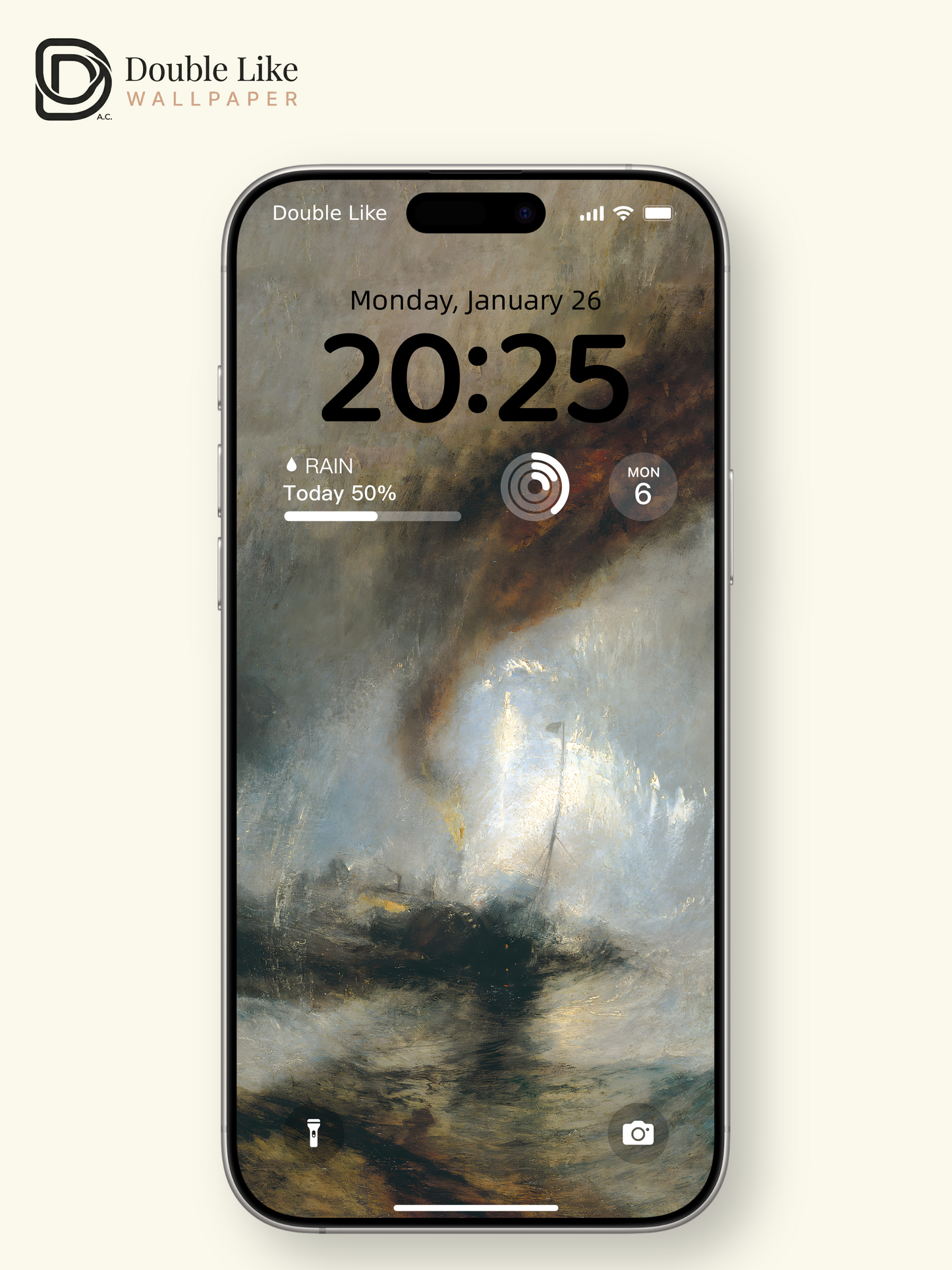 Storm Boat Turner Classic Oil Painting Vibe Full Wallpaper Set [#ZMY394]