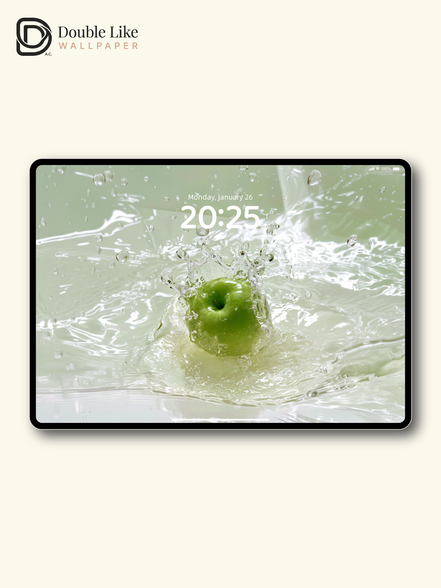 Fresh Green Apple Water Splash Aesthetic Wallpaper Pack for Phone and Desktop [#JJ1371]
