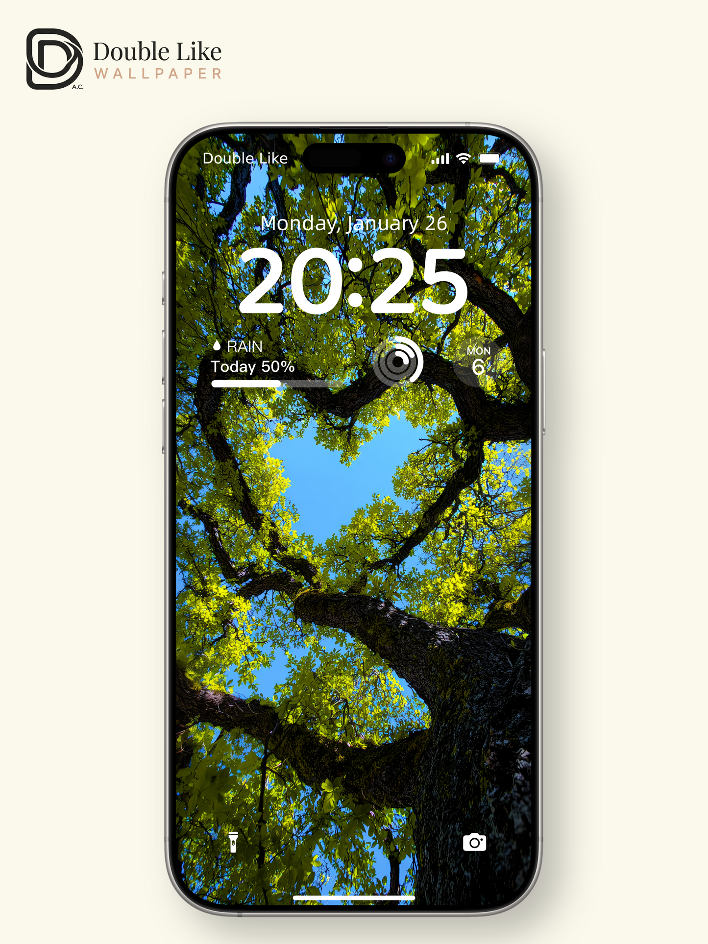 Heart Shaped Tree Canopy Nature Aesthetic Wallpaper Pack [#JJ1362]