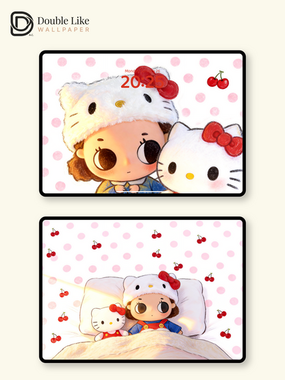 Cherry Strawberry Cozy Nap Sweet Bedtime Mood Wallpaper Pack [#JJ402]