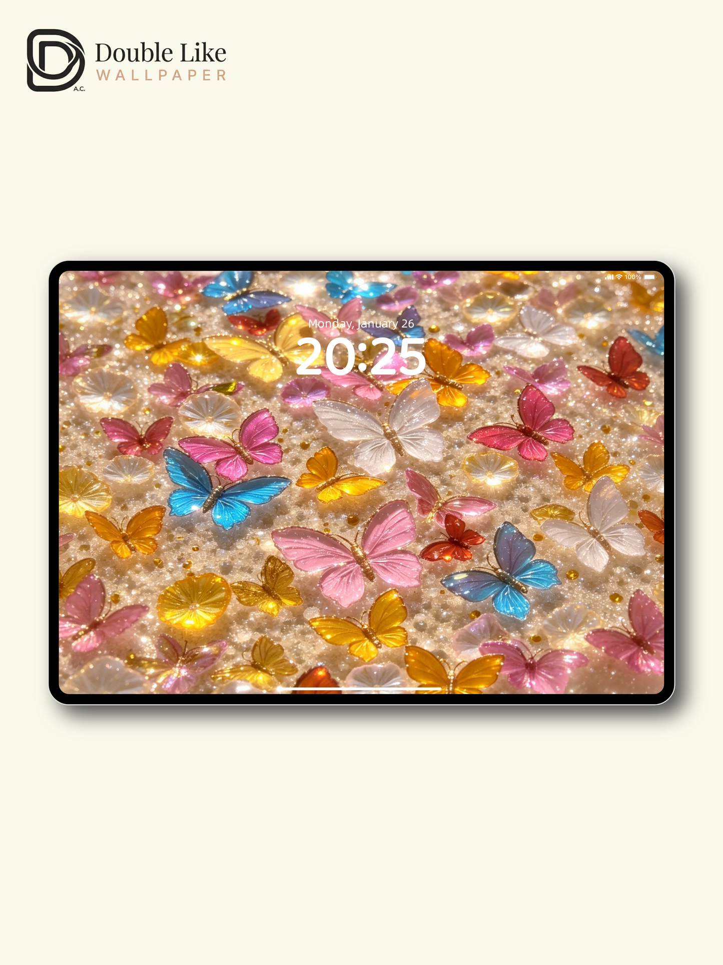 Butterflies on Glitter | Dreamy Luxury Butterfly Wallpaper Pack for All Screens [#HWWx033]