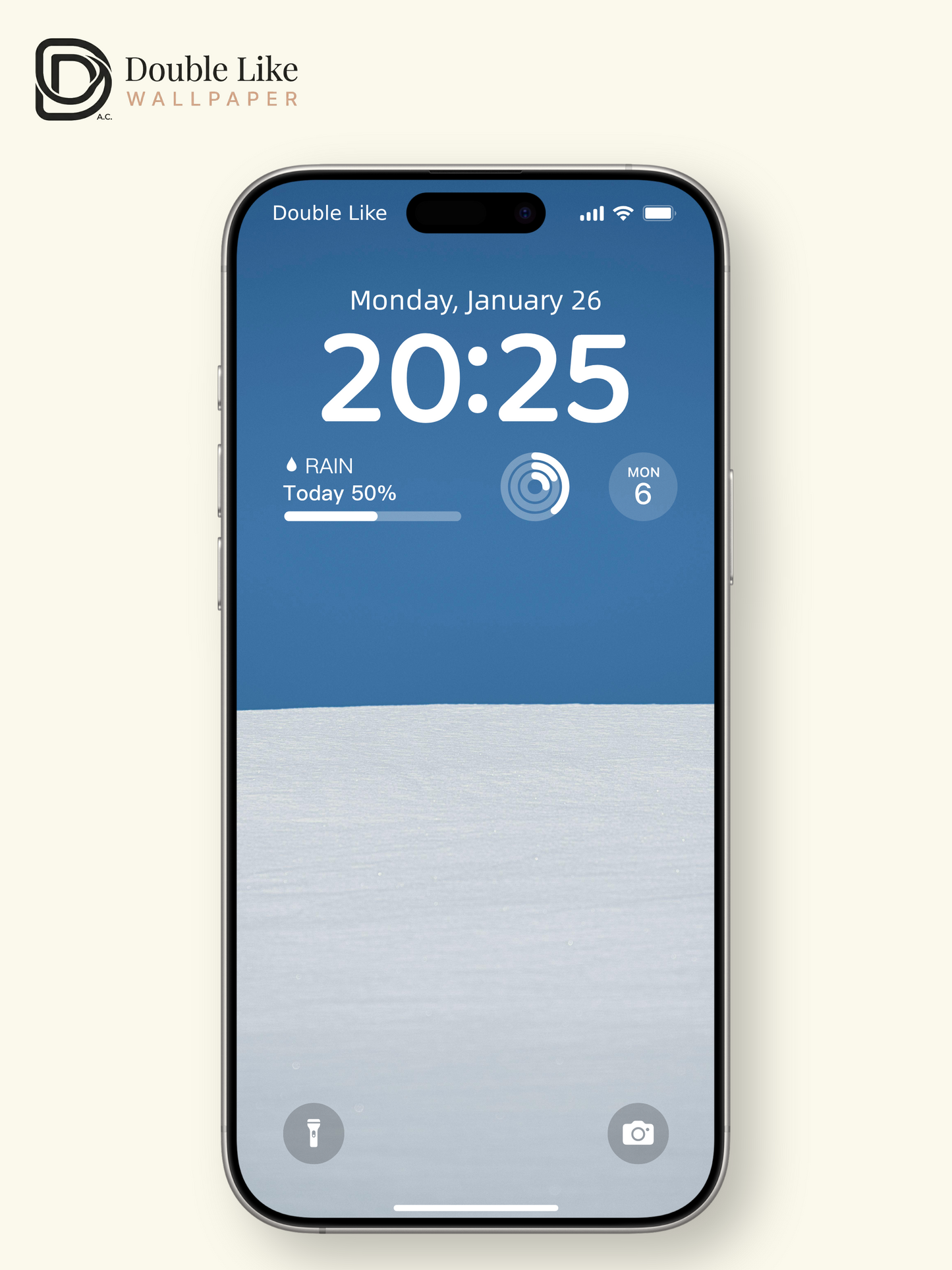 Pure White Snow Dune Clear Blue Sky Minimalist Aesthetic Wallpaper Pack [#ZMY498]