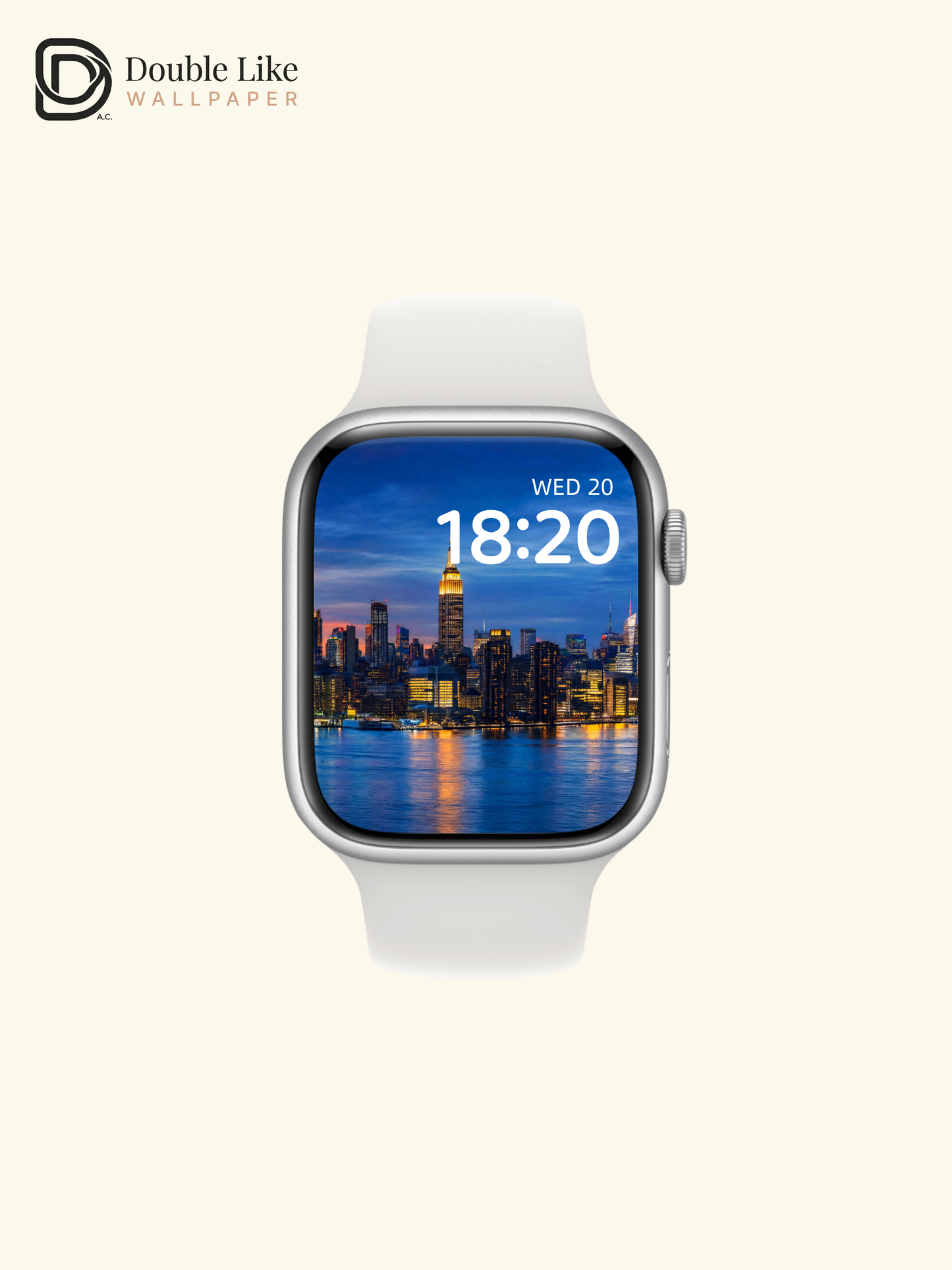 New York City Skyline Twilight Water Reflection Landscape Wallpaper Pack [#ZJYR002]