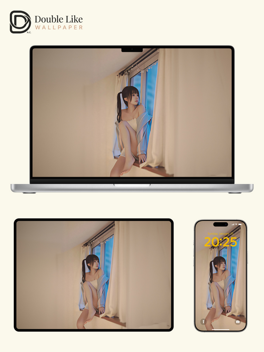 Blue Hour Dreams – Aesthetic Girl Wallpaper Pack [#gjc2606008]
