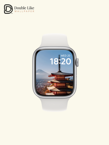 Mount Fuji Chureito Pagoda Autumn Landscape Aesthetic Wallpaper Pack [#ZMY343]