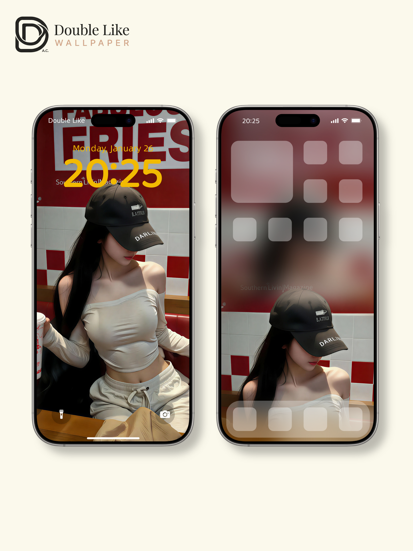 Happy Refuel Stop | Trendy Girl Wallpaper Pack [#gjc2606011]