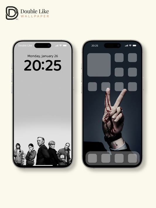 House of Cards Minimalist Black and White TV Show Aesthetic Wallpaper Pack [#ZMY530]