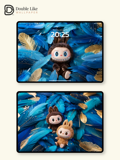 Blue Feather Fantasy 笨ｨ | Dreamy Wallpaper Pack [#JJ168]