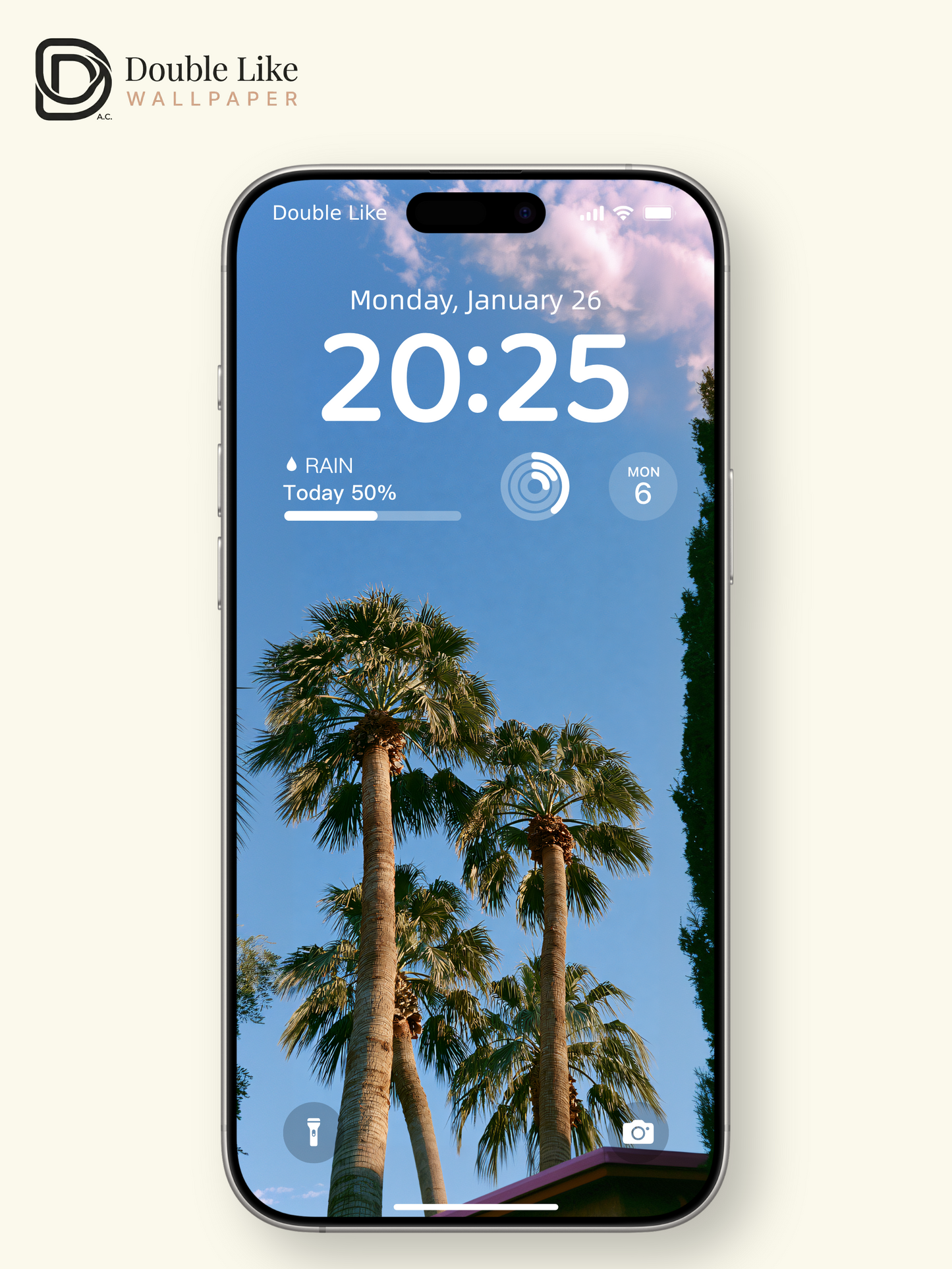 California Palm Trees Low Angle Summer Blue Sky Aesthetic Wallpaper Pack [#JJ1372]