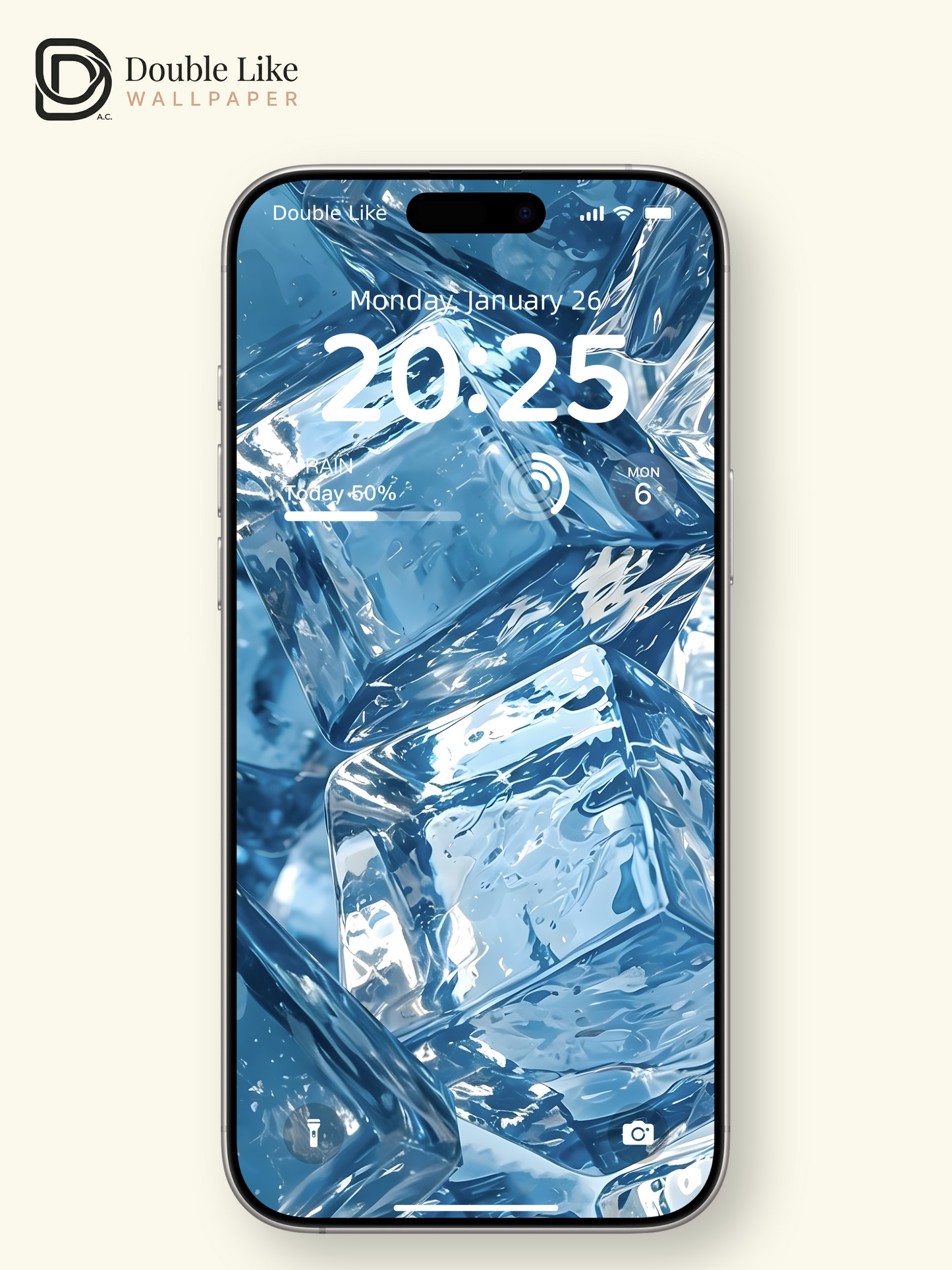 Crystal Clear Ice Cubes Refreshing Blue Aesthetic Wallpaper Pack [#ZMY518]