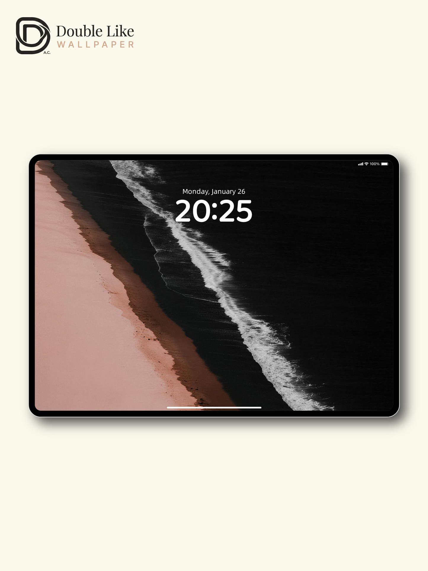 Pink & Black Coast Minimal Lonely Aesthetic Ocean Wallpaper Pack [#LFHL30409]
