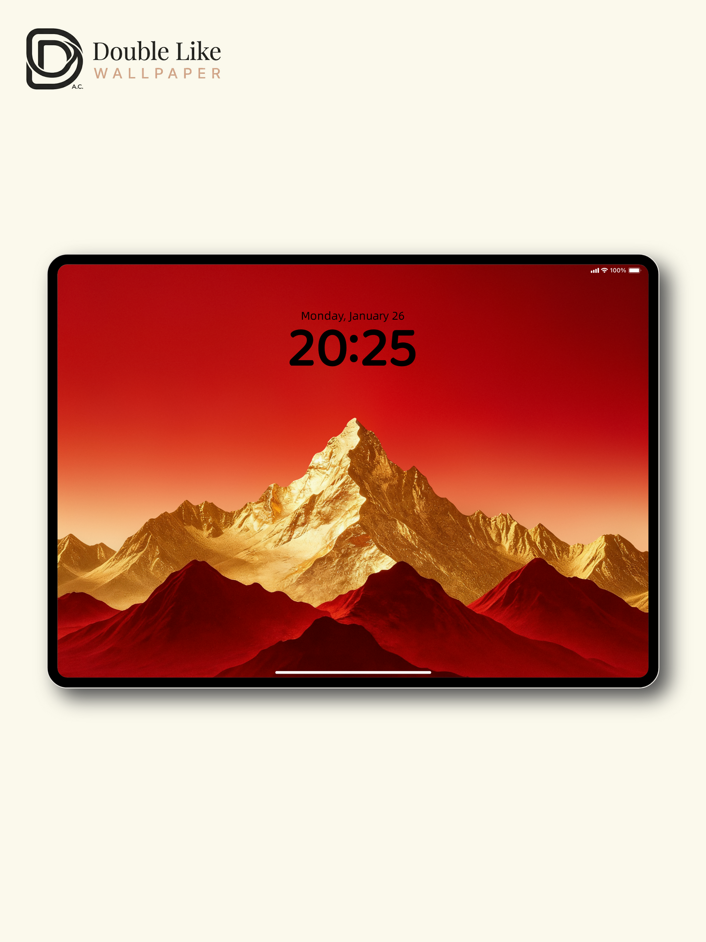 Red Lucky Golden Mountain Motivational Full Device Wallpaper Pack [#LFHL30108]