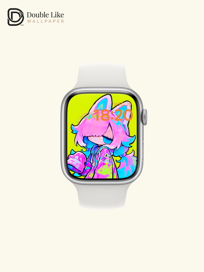 Neon Anime Character Wallpaper Pack - Cute Pop Art Vibe [#GG1362]