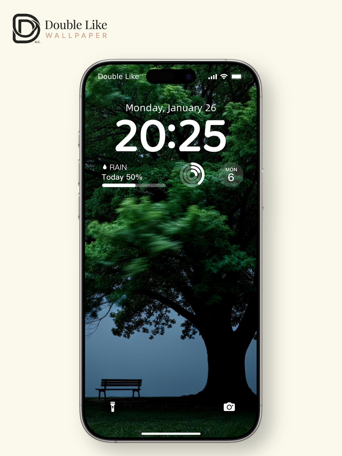 Lonely Tree Empty Bench Solitude Scenic Wallpaper Pack [#LFHL30303]