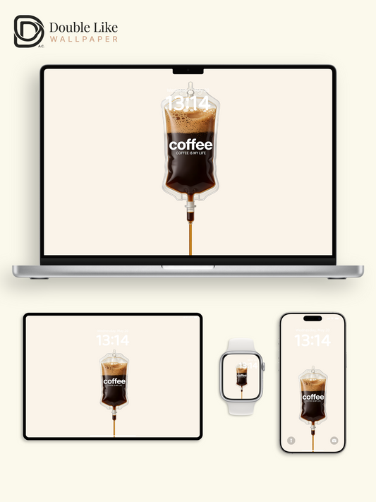 Coffee IV Bag Fun Art Happy Full Wallpaper Set [#ZMY472]