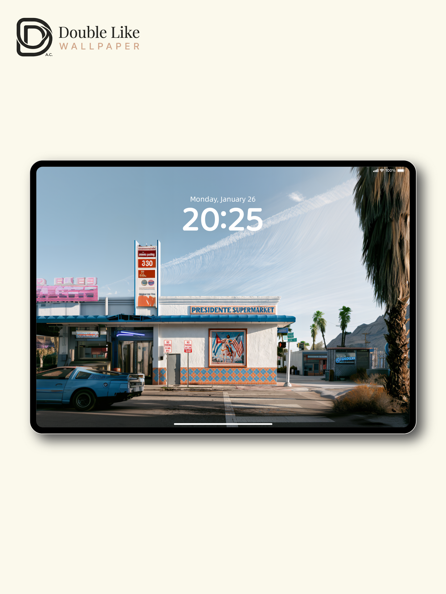 Retro Cinematic Street President Supermarket Aesthetic Wallpaper Pack [#JJ1370]