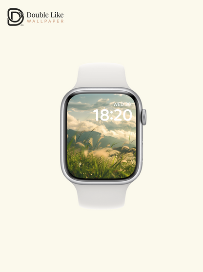 Healing Green Mountain Grass Sunlight Nature Wallpaper Pack [#ZJYX0065]