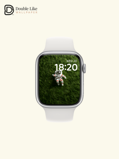 Astronaut on Green Grassland 3D Render Wallpaper Pack [#ZJY492]