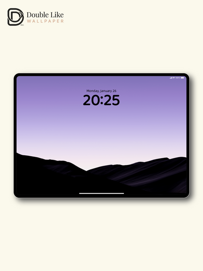 Purple Dusk Dune Minimal Dreamy Landscape Wallpaper Pack [#LFHL30501]