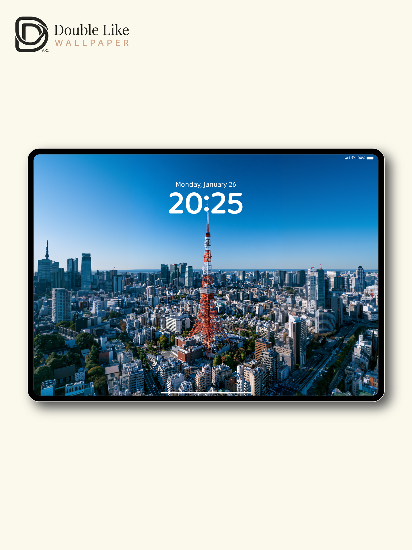 Tokyo Tower Skyline Daytime Blue Sky Aesthetic Wallpaper Pack [#JJ1374]