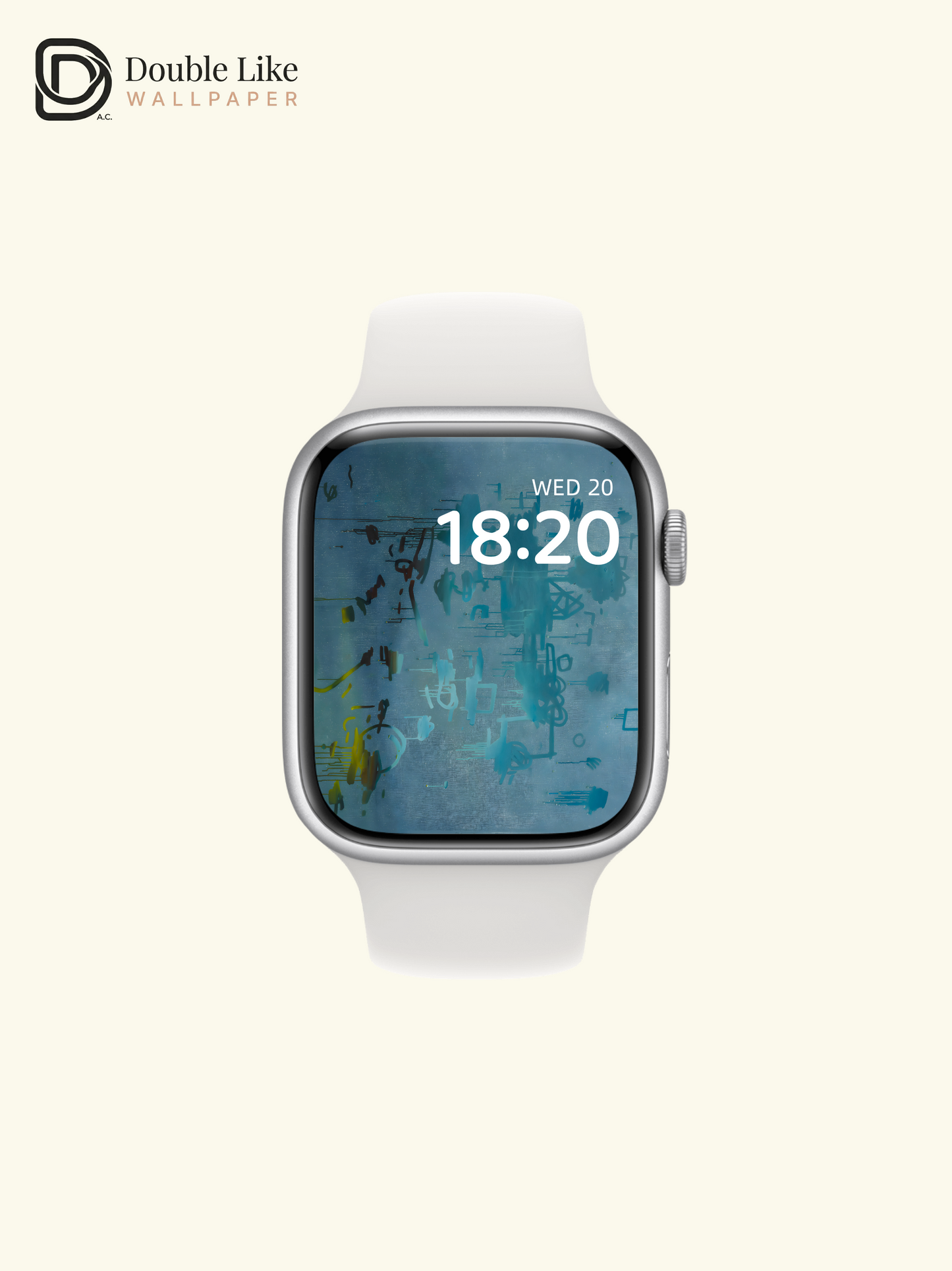 Icy Blue Minimal Abstract Vibe Full Wallpaper Set [#ZMY375]