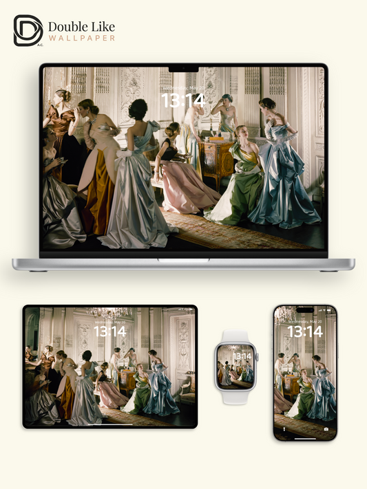 Mirror Ball | Romantic Vintage Portrait Wallpaper Pack [#ZMY146]
