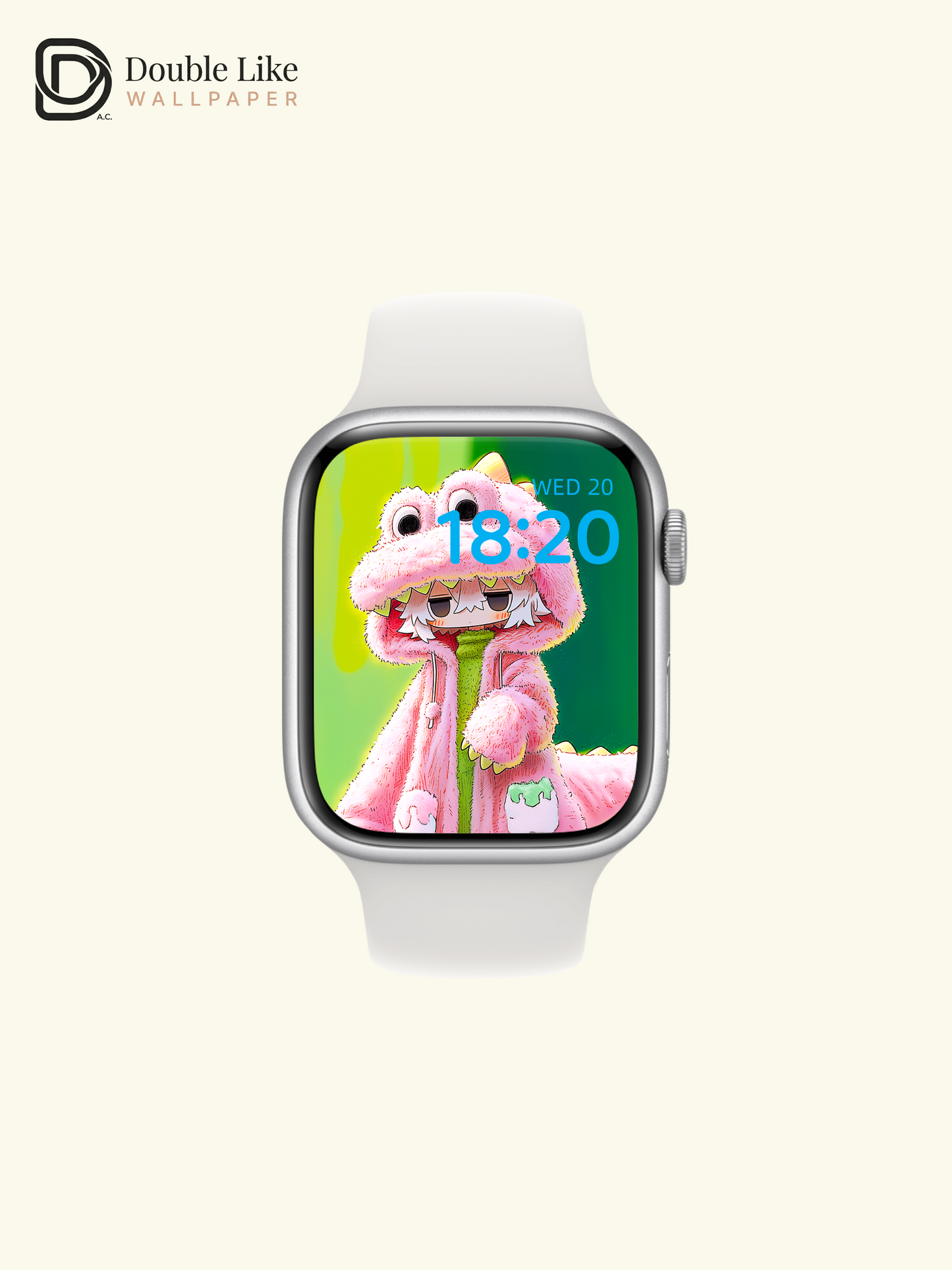 Cute Pink Dinosaur Onesie Anime Character Wallpaper Pack [#GG1408]