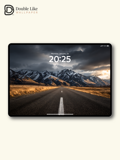 Chasing the Horizon – 4K Mountain Road Motivational Wallpaper Pack [#LFHL1012]