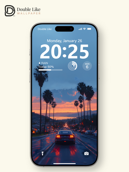 Sunset Coastal Highway Sports Car Aesthetic Wallpaper Pack [#WGF121]