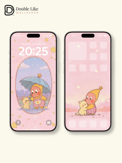 Healing Cute Kitten Star Buddy Full Set Phone Wallpapers [#JJ216]