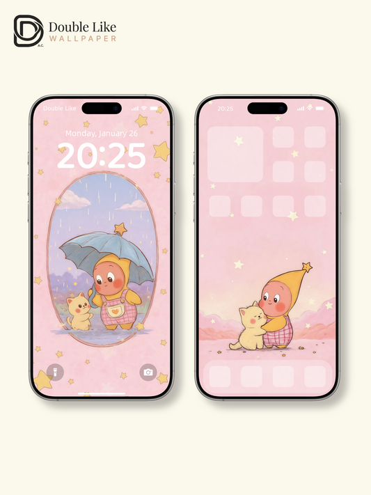 Healing Cute Kitten Star Buddy Full Set Phone Wallpapers [#JJ216]