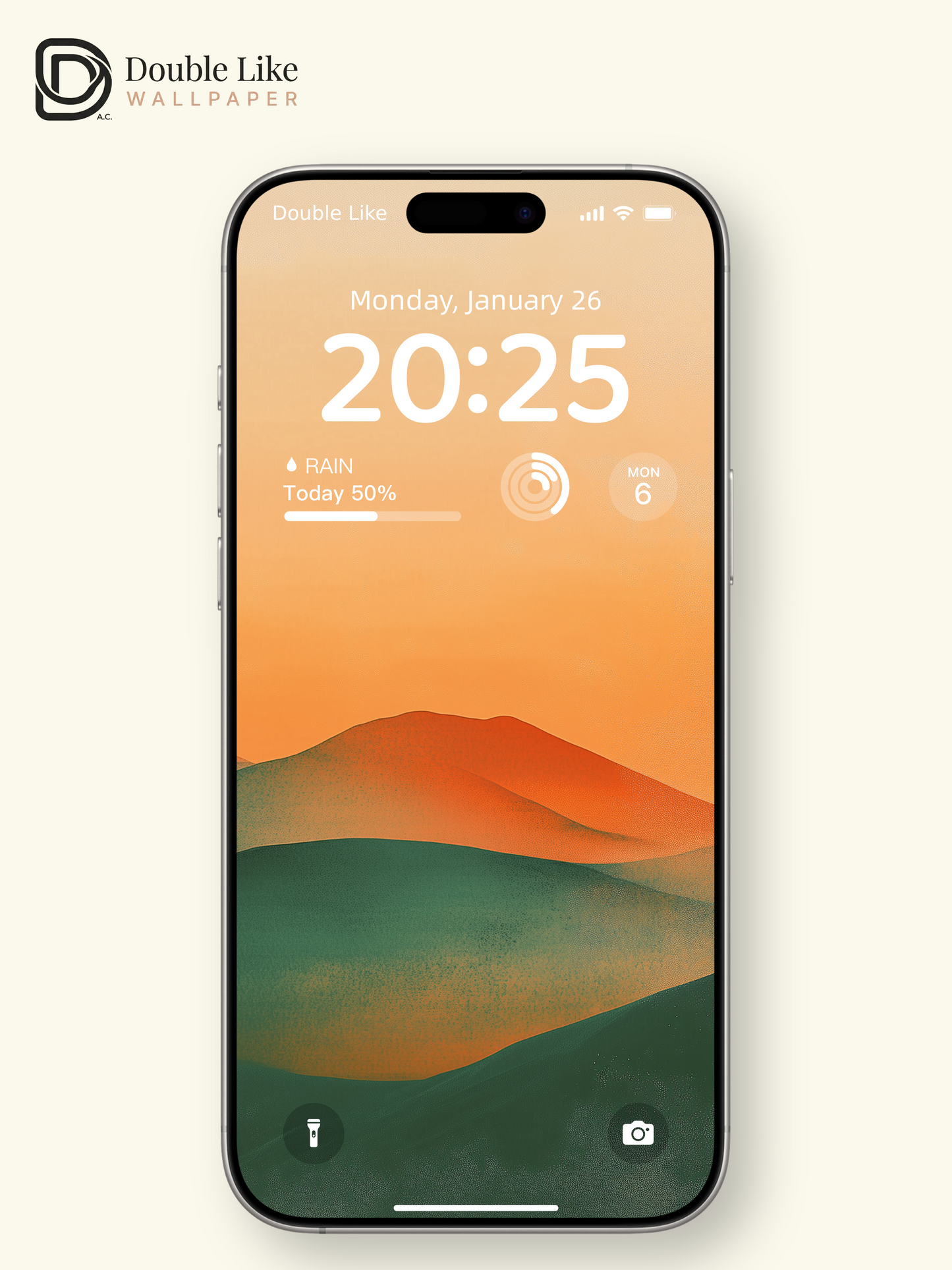 Abstract Golden Hour Mountain Waves Aesthetic Landscape Wallpaper Pack [#ZMY535]