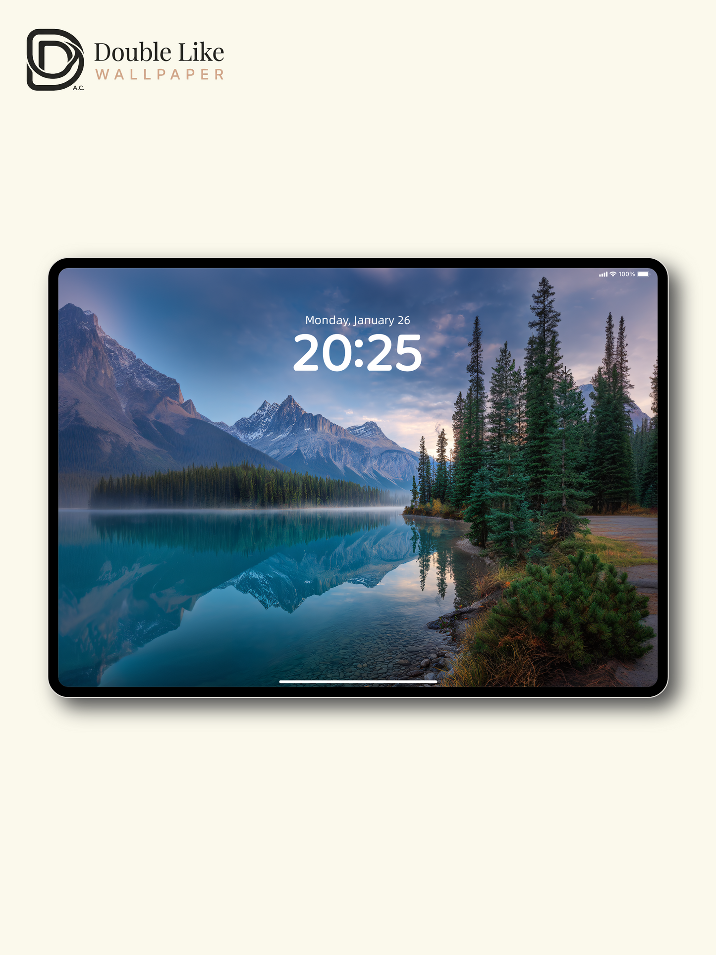 Banff Emerald Lake Mountain Reflection Serene Aesthetic Wallpaper Pack [#JJ1224]