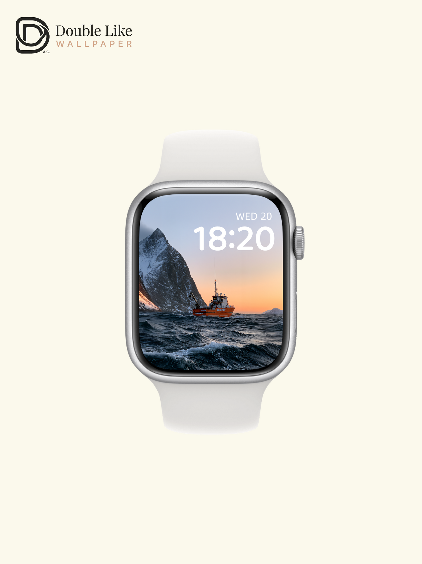 Arctic Fjord Golden Hour Orange Ship Aesthetic Wallpaper Pack [#JJ1407]
