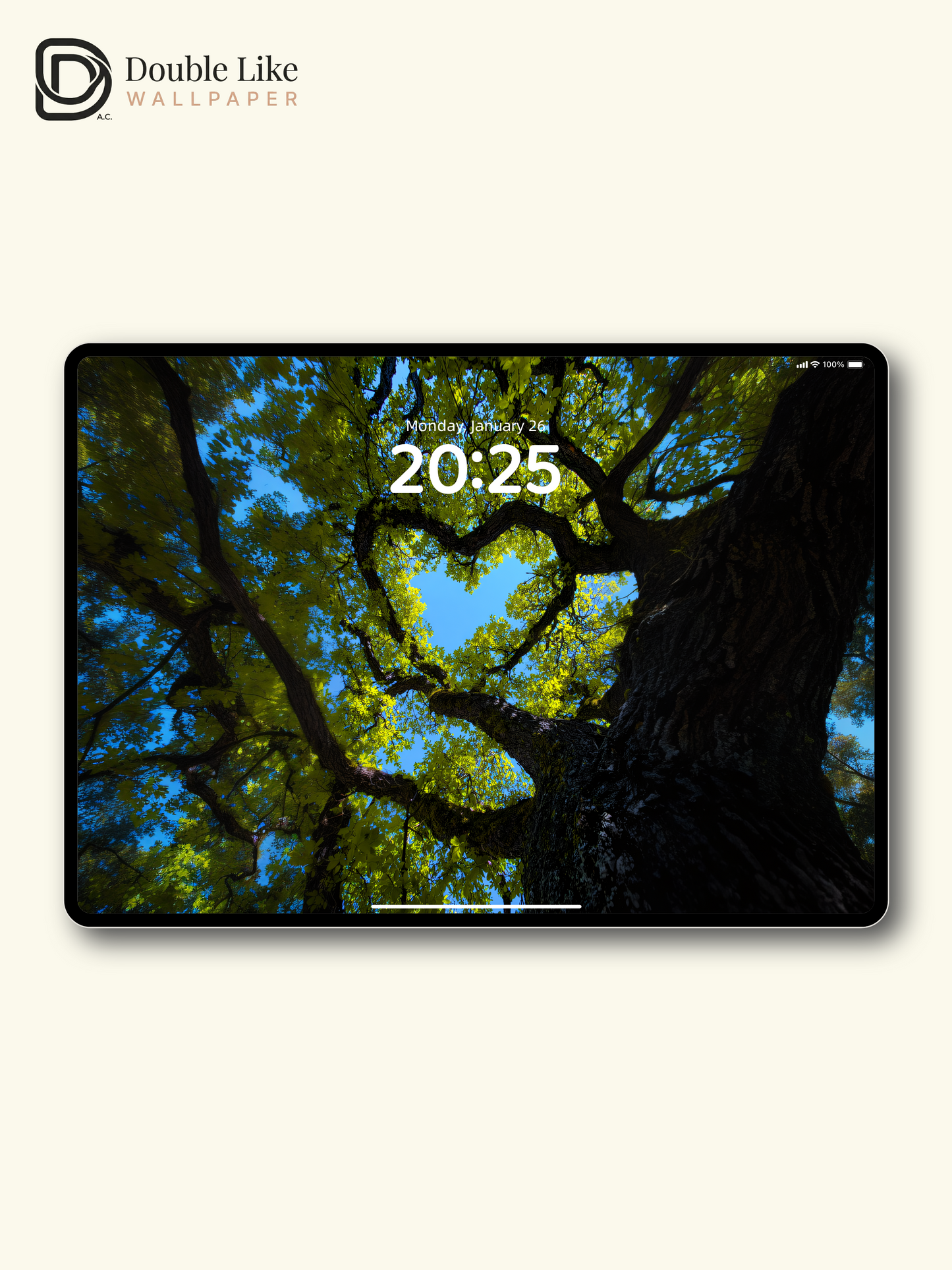 Heart Shaped Tree Canopy Nature Aesthetic Wallpaper Pack [#JJ1362]