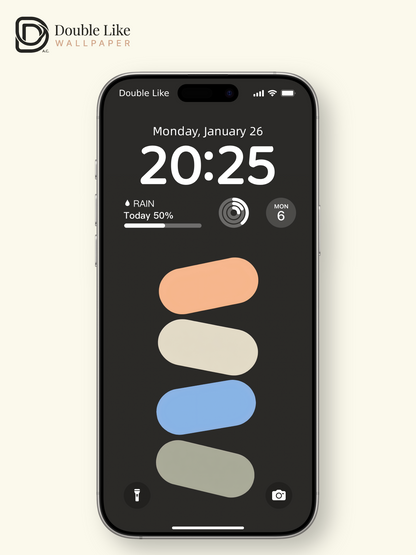 Minimalist Stacked Pastel Capsules Dark Background Aesthetic Wallpaper Pack [#ZMY532]